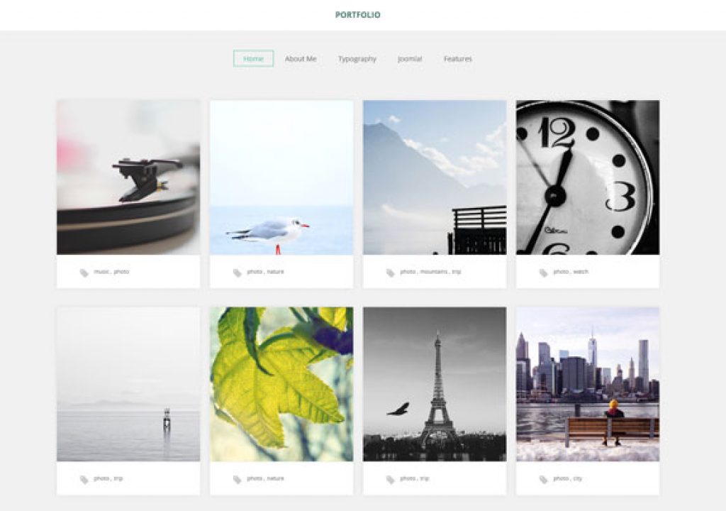 A FREE portfolio template for photographers 1