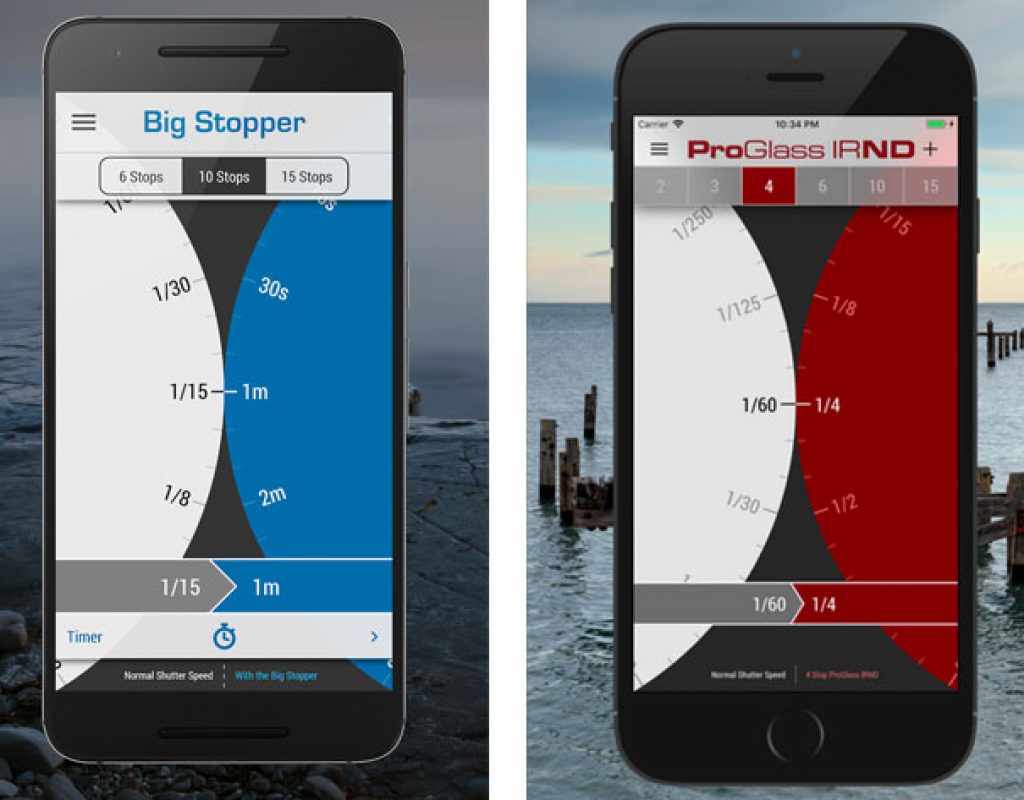 LEE Stopper and ProGlass IRND filters: free exposure calculators