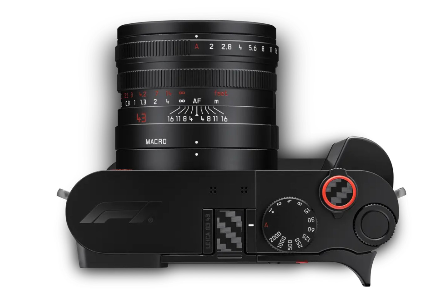Leica Q3 43 Formula 1 Edition uses carbon fiber parts