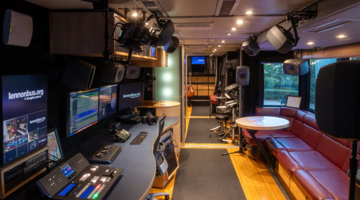 The John Lennon Educational Tour Bus uses a Blackmagic Design pipeline