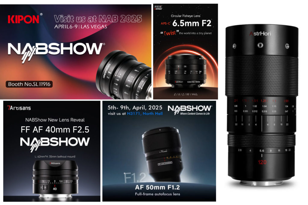 From Kipon to SongRAW: new photo and cinema lenses at NAB 2025