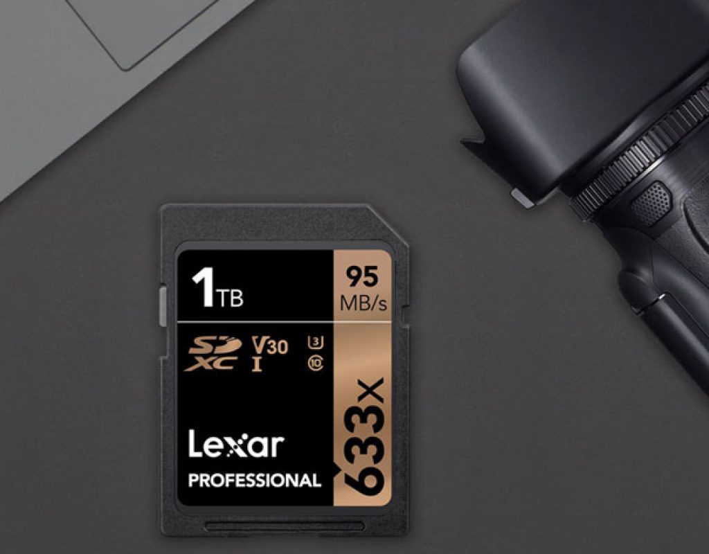 Lexar Professional 633x SDXC UHS-I card has 1 TB of memory