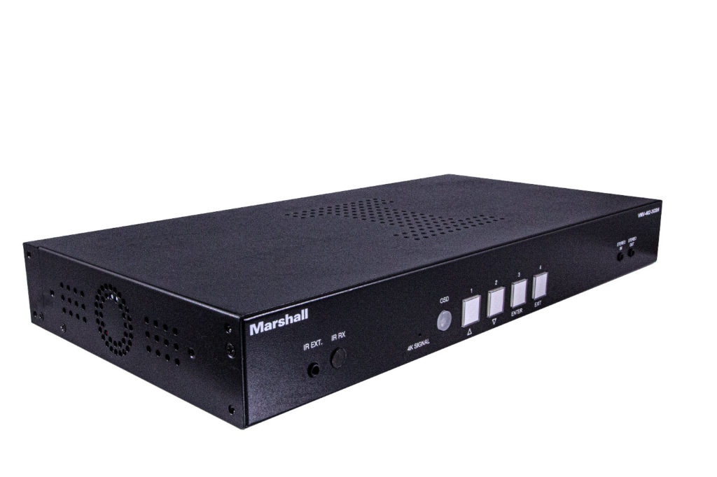 Marshall introduces VMV-402-3GSH Switcher at NAB 2024