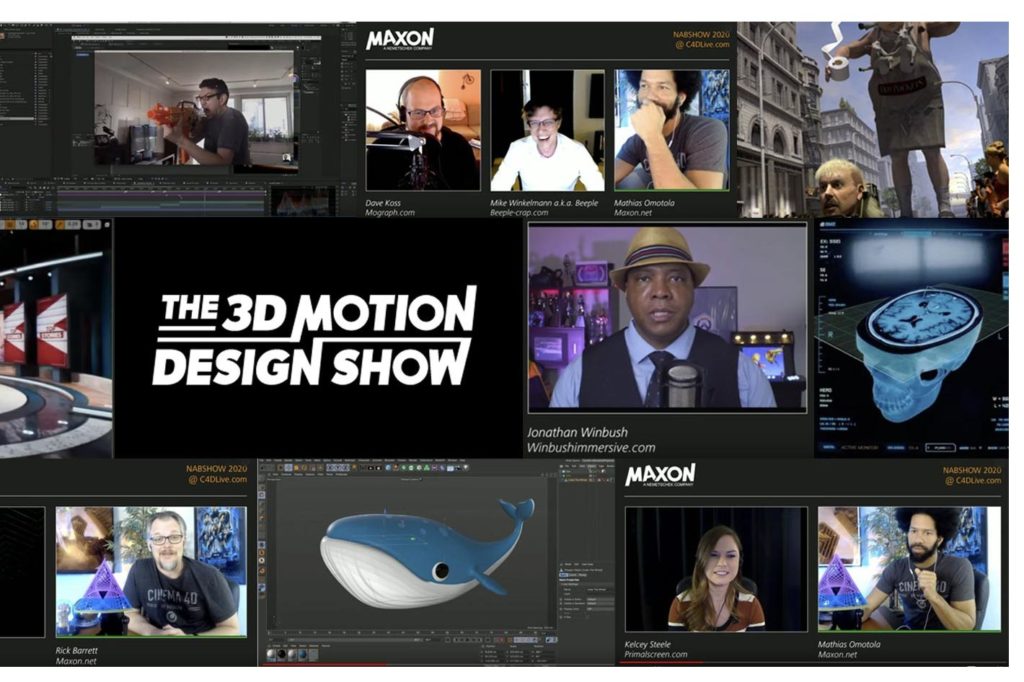 Maxon announced its virtual events calendar for 2020