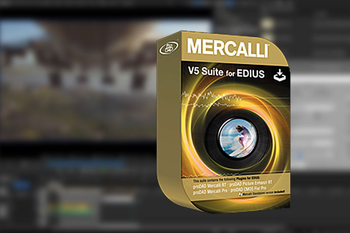Mercalli V5 Suite for EDIUS: real-time video stabilization and image optimization