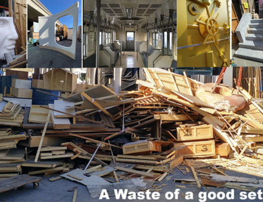 Where do movie sets go after filming ends?