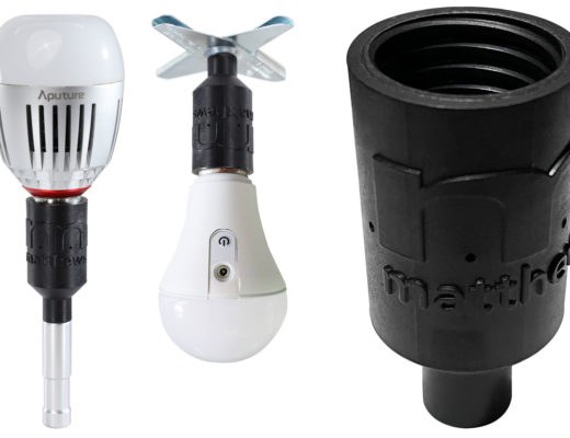 Matthews new bulb mount for Aputure and Astera LED bulbs