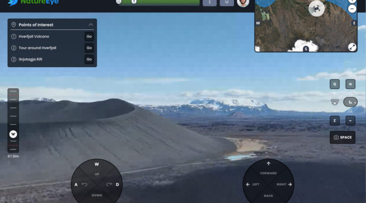 NatureEye: virtual travel and real photography with drones