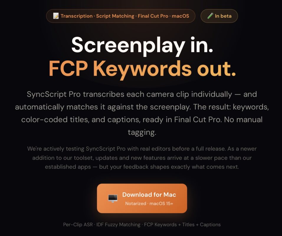 Roundup: New software for video editors 27 Roundup: New software for video editors 27
