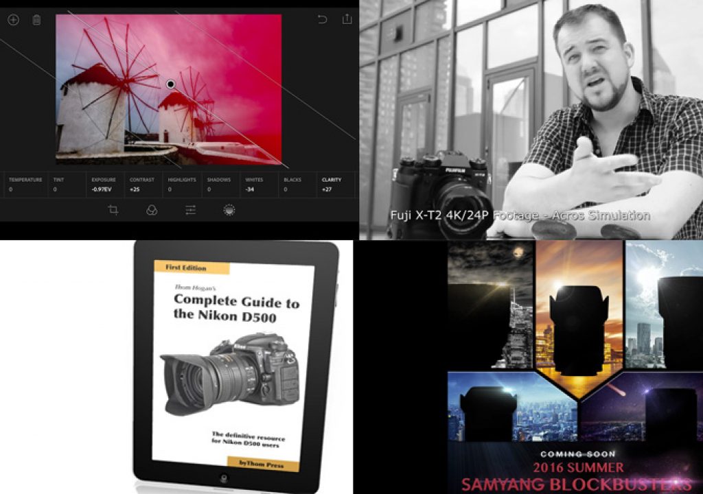 Fujifilm X-T2 will get a F-Log, Lightroom Mobile gets RAW