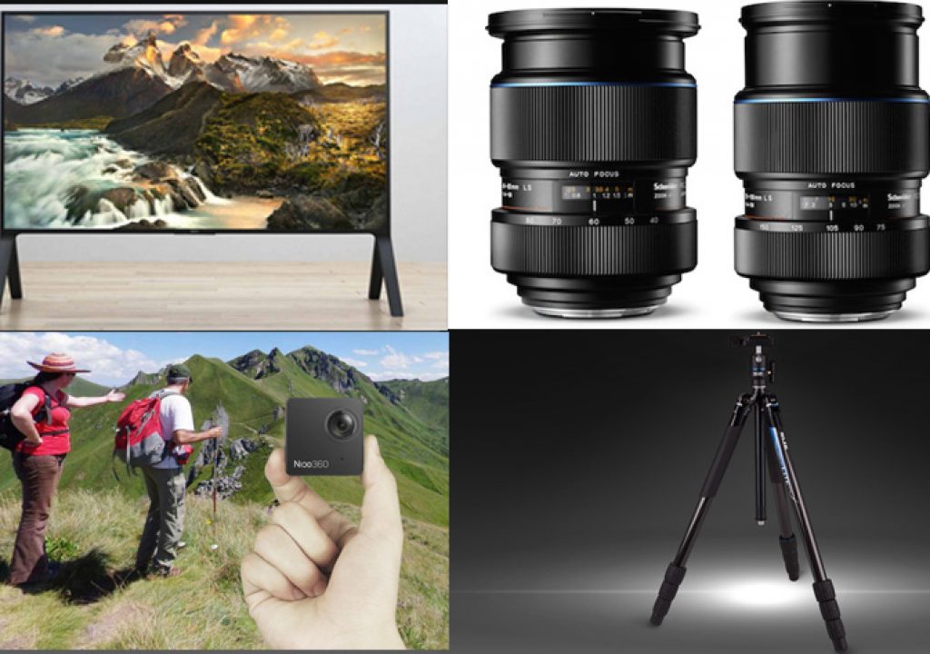 Silk tripods with a LED light, Sony with better 4K HDR