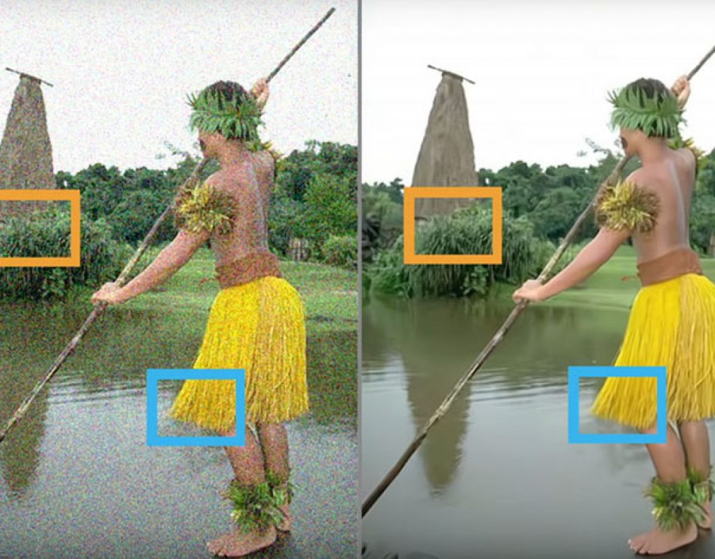 Artificial Intelligence used to remove noise from photos