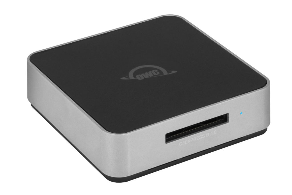 OWC Atlas USB4 CFexpress 4.0 Type B card reader saves time