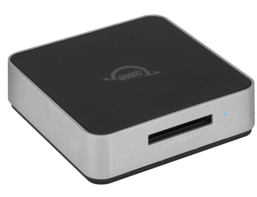 OWC Atlas USB4 CFexpress 4.0 Type B card reader saves time