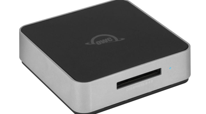 OWC Atlas USB4 CFexpress 4.0 Type B card reader saves time