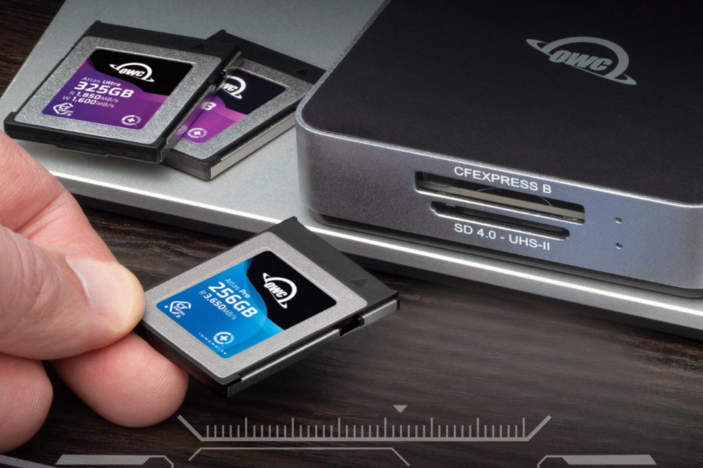 Atlas CFexpress 4.0 cards with backward and forward compatibility