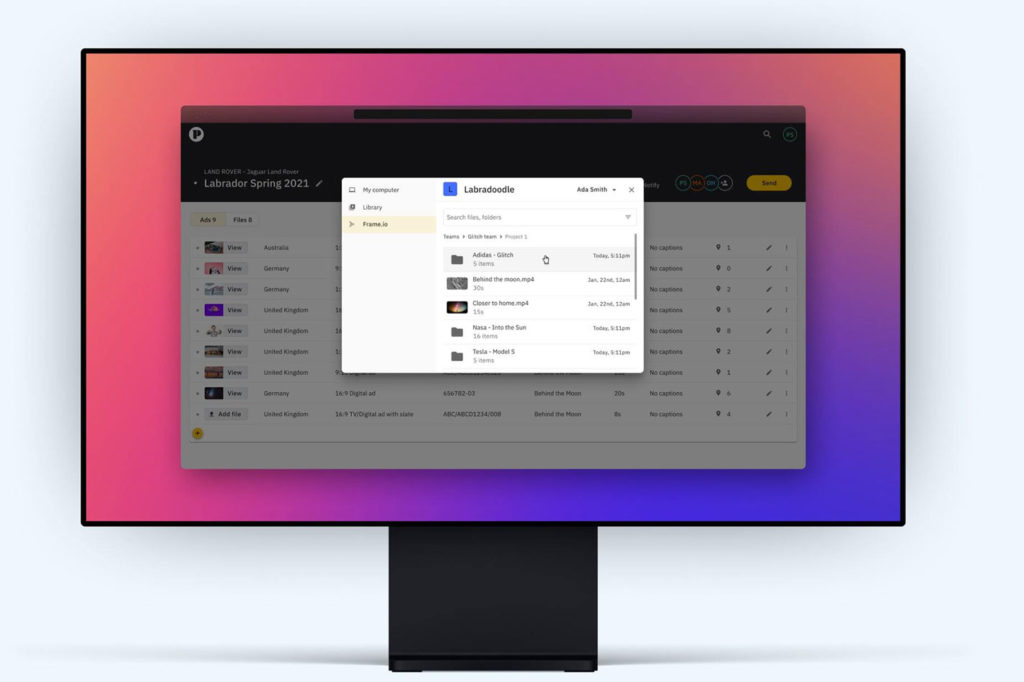 Peach announces integration with Frame.io