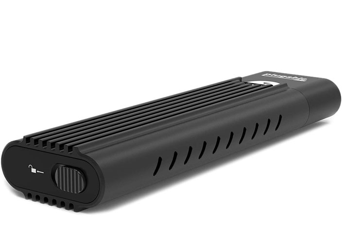 Plugable USB-C NVMe Enclosure, the first with a tool-free design