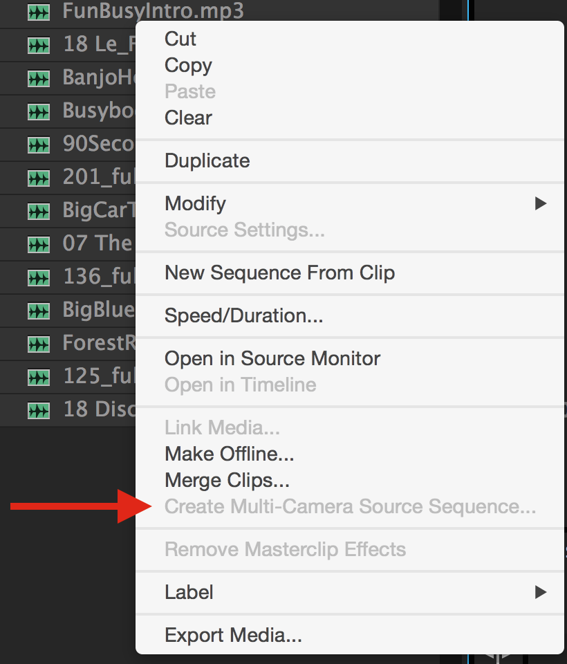 Day 10 #28daysofquicktips - Create an Audio-only Multicam Clip in Premiere Pro 7
