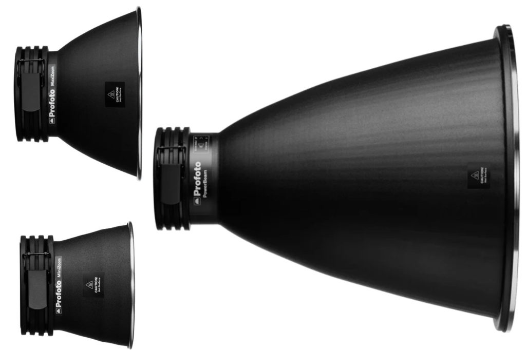 Profoto’s new hard reflectors: PowerBeam, MaxiZoom and MiniZoom