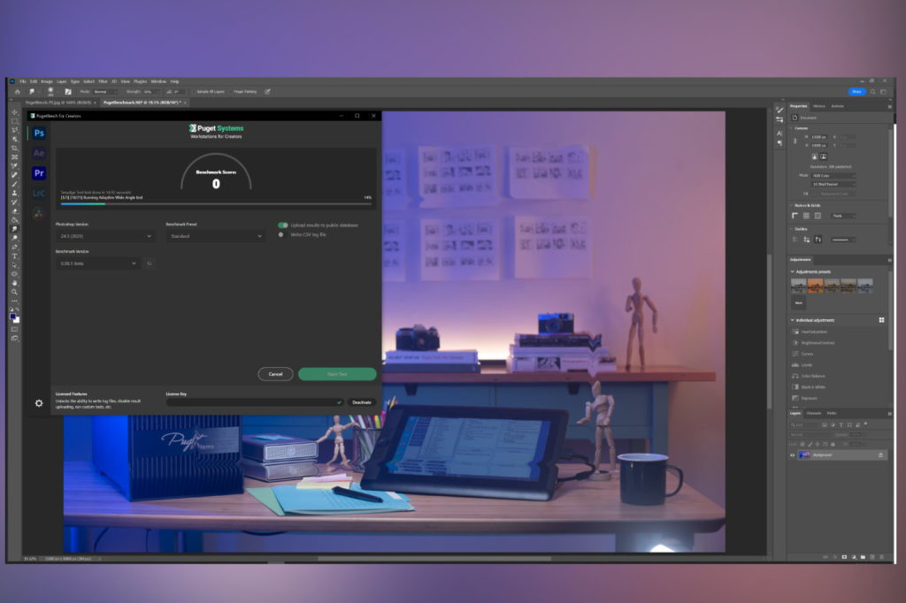 PugetBench for Creators, a new benchmarking app