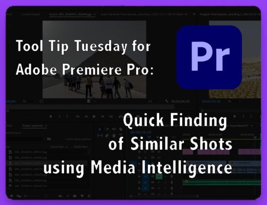 Tool Tip Tuesday for Adobe Premiere: Quick Finding of Similar Shots using Media Intelligence 30