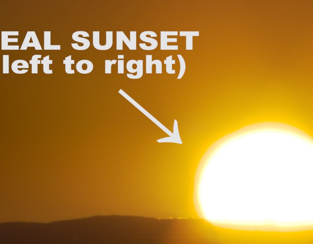 real sunset