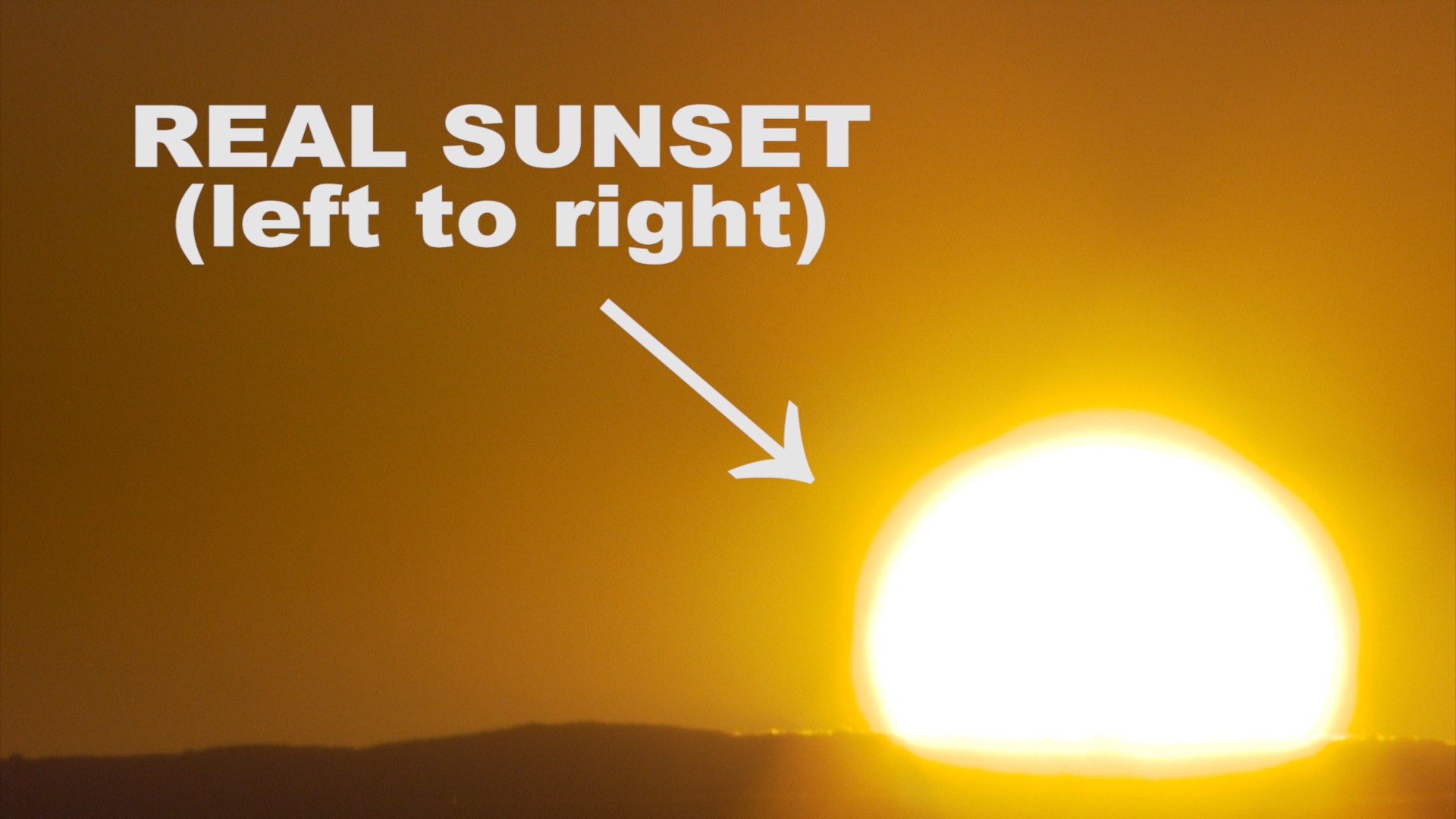 real sunset