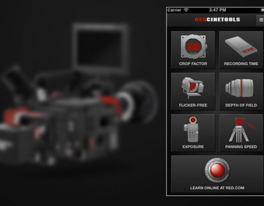 Your RED Tools app for Android and iOS