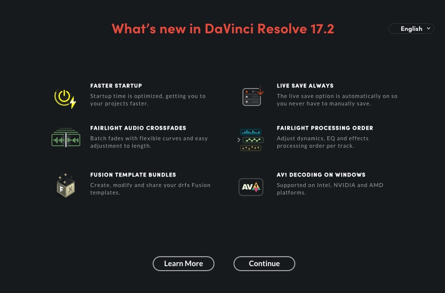 Blackmagic Design DaVinci Resolve 17.2 released 1