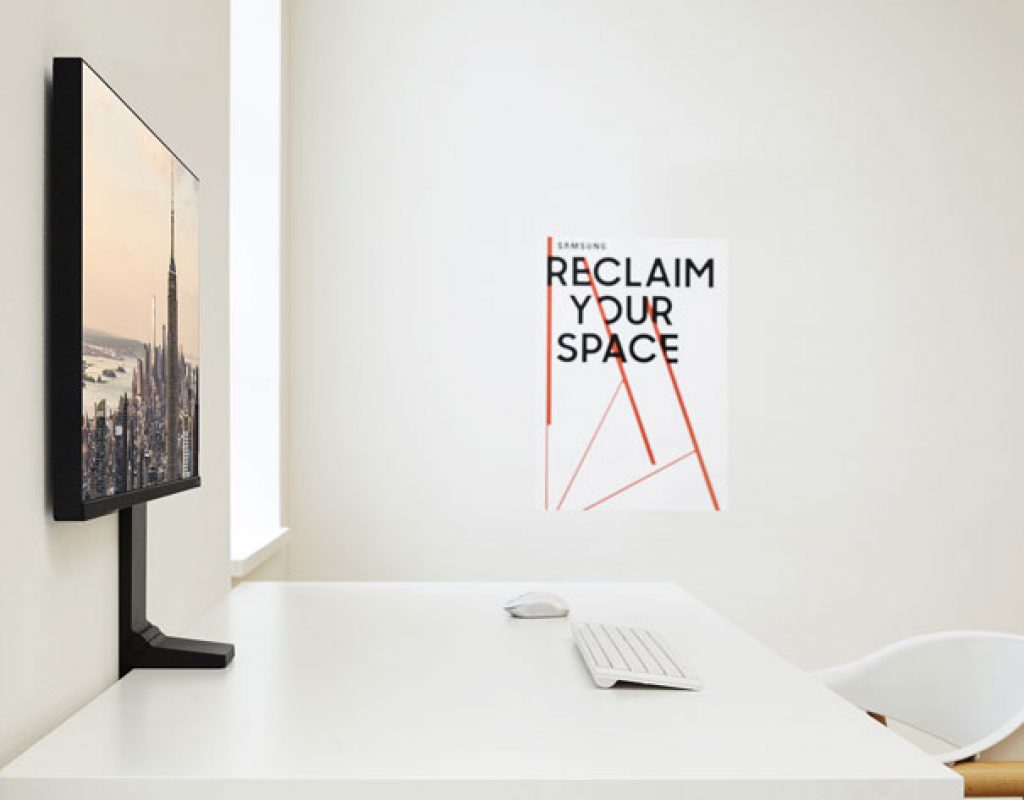 Samsung Space Monitor at CES 2019: saving space on your desktop