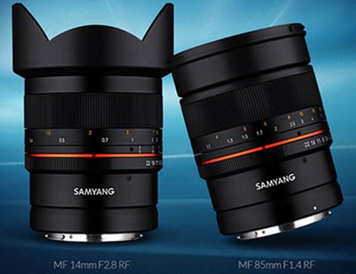 Samyang has two Canon RF lenses with manual focus