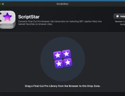 ScriptStar brings full transcripts and some text-based editing to Final Cut Pro 34