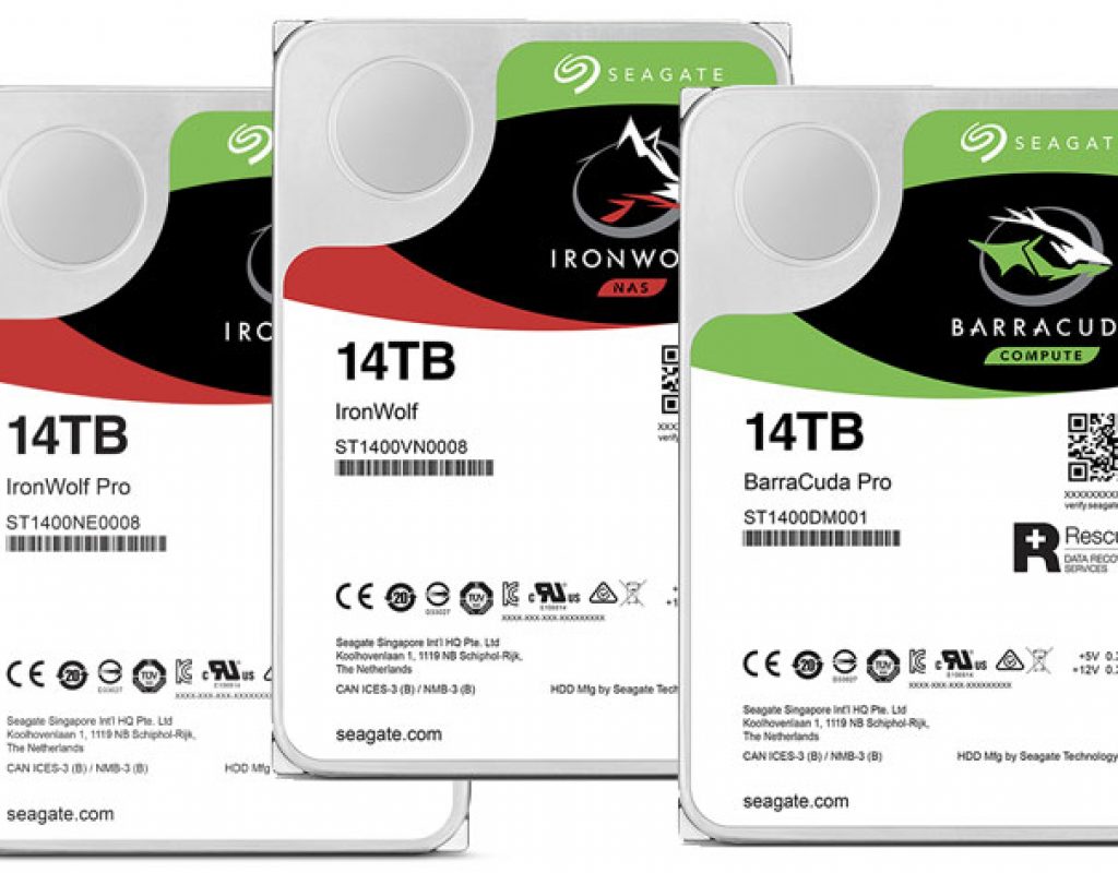 Seagate Barracuda and IronWolf HDD reach 14TB