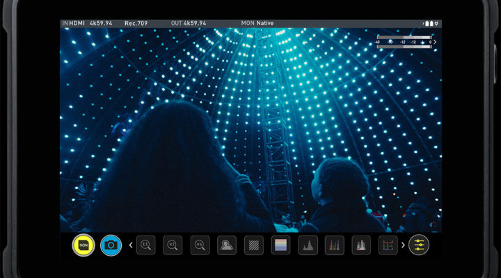 Front view of Atomos Shinobi 7