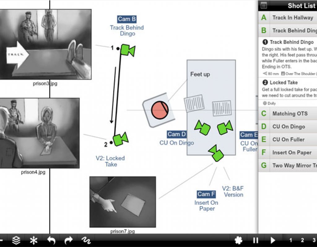 Shot Designer, the scene planning tool for iOS, Android, Mac and PC