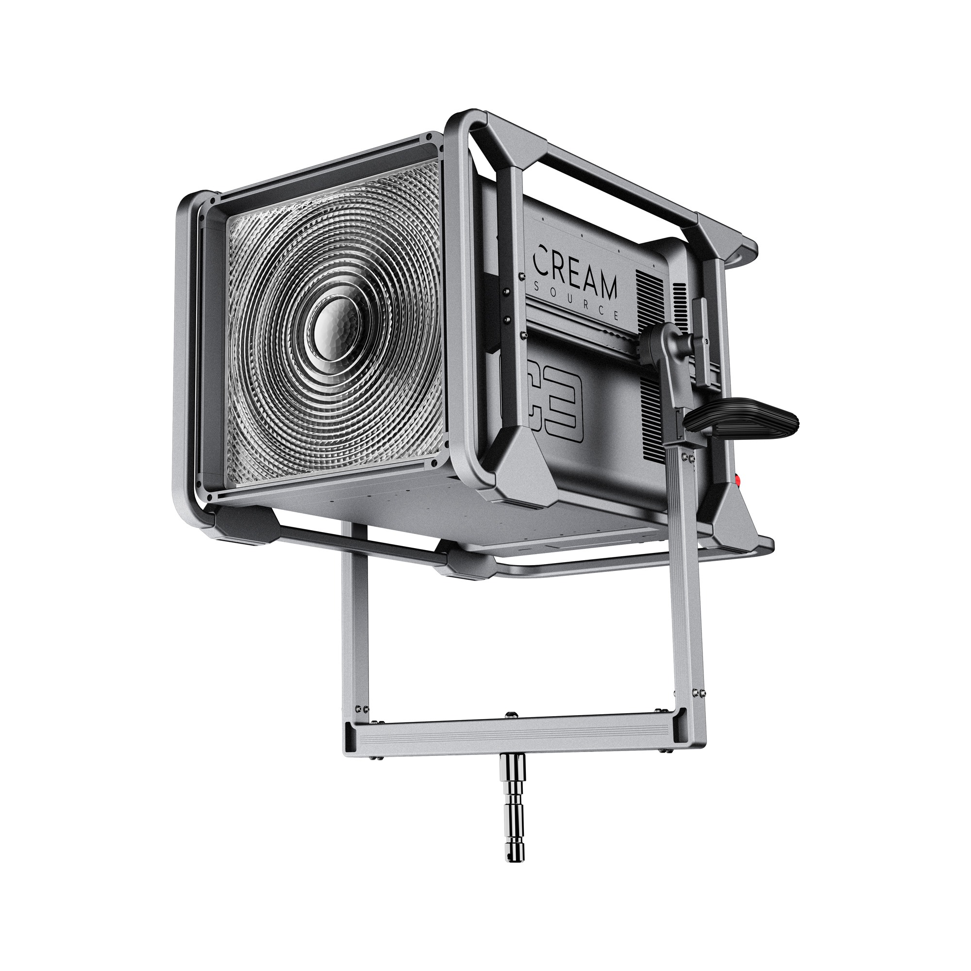 Creamsource C3 front profile showing Fresnel and yoke