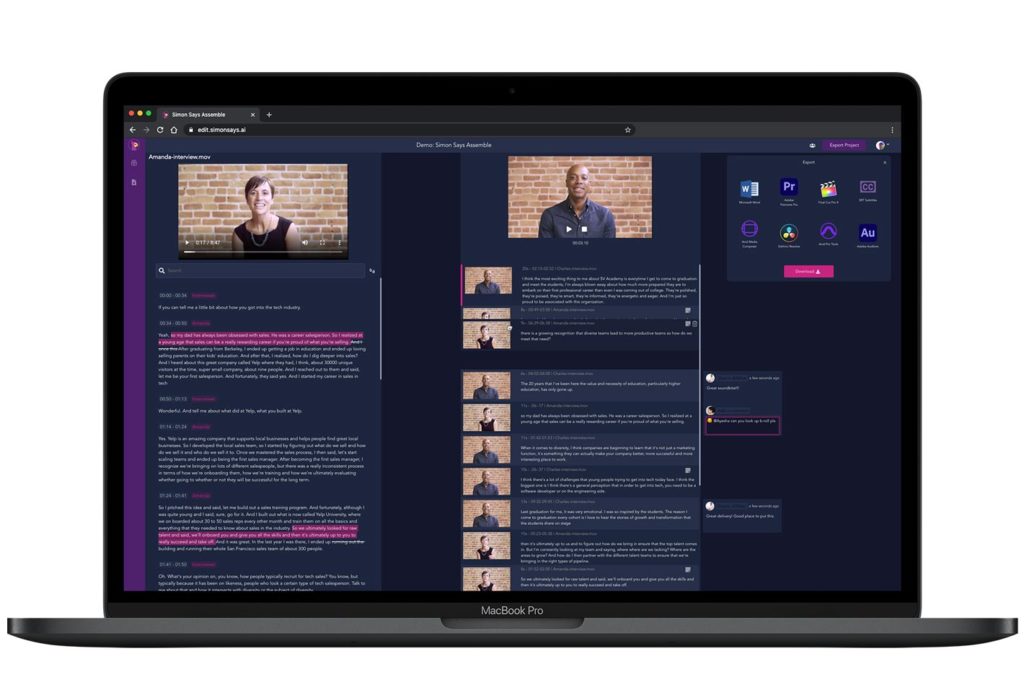 Simon Says Assemble: video editing made simple