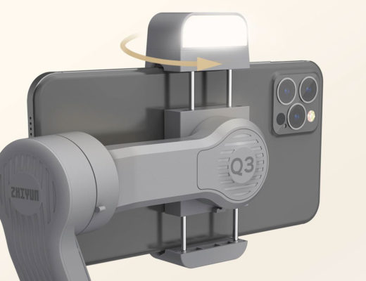 SMOOTH-Q3: a smartphone gimbal with integrated fill light