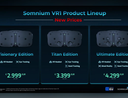New Somnium VR1 pricing puts it close to Vision Pro