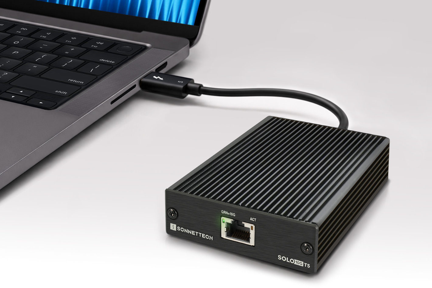 Sonnet Solo10G T5: a 10 Gigabit Ethernet Thunderbolt 5 adapter