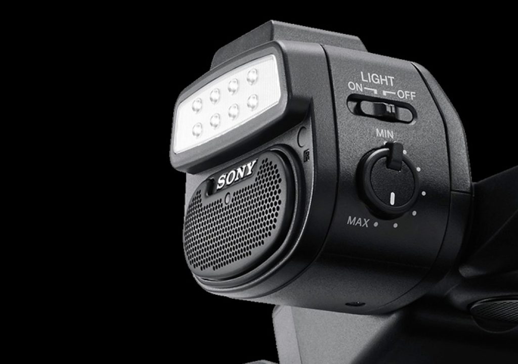 Sony HXR-NX5R has adjustable LED light