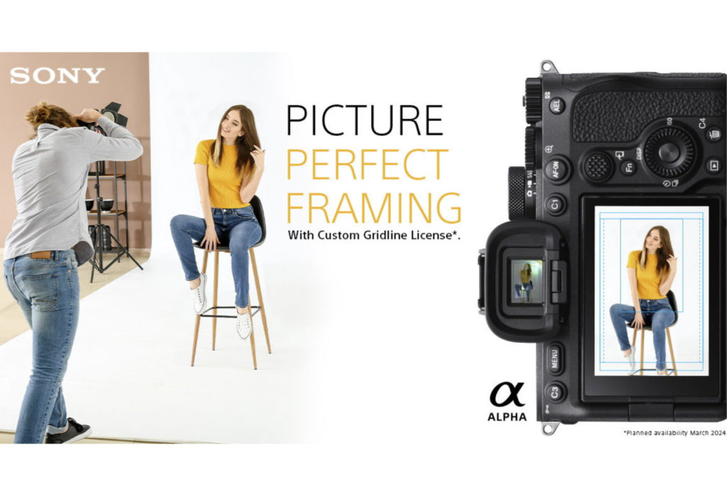 Sony announces custom gridline license for Alpha cameras