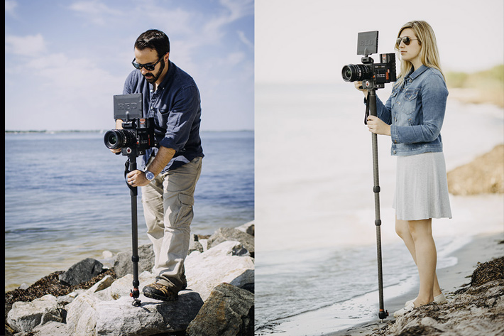 Steadicam Air, a gas lift monopod