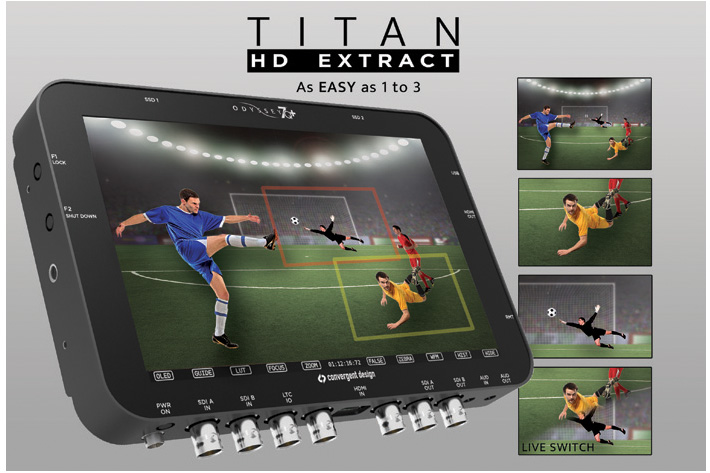 Titan: transform one 4K in three HD