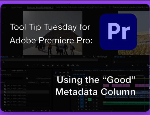Tool Tip Tuesday for Adobe Premiere Pro: The Good Column 27