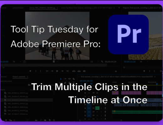 Tool Tip Tuesday for Adobe Premiere Pro: Trim Multiple Clips at Once 22