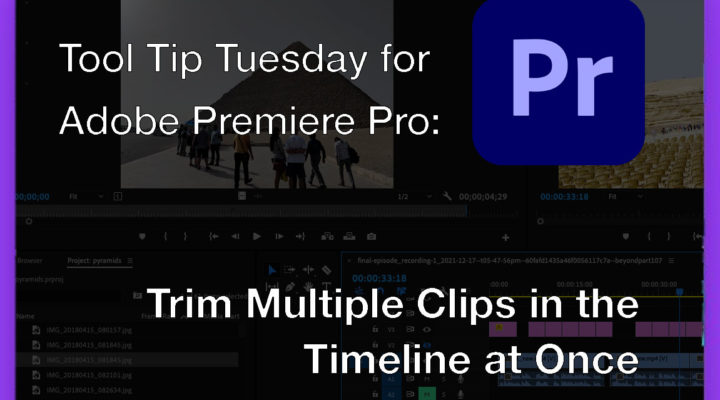 Tool Tip Tuesday for Adobe Premiere Pro: Trim Multiple Clips at Once 1