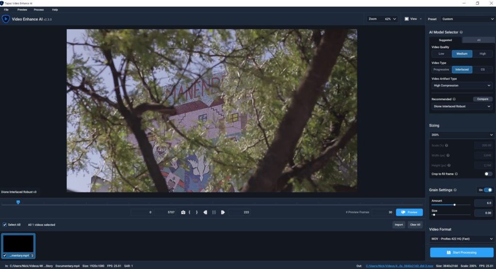 REVIEW: Topaz Labs Video Enhance AI 9