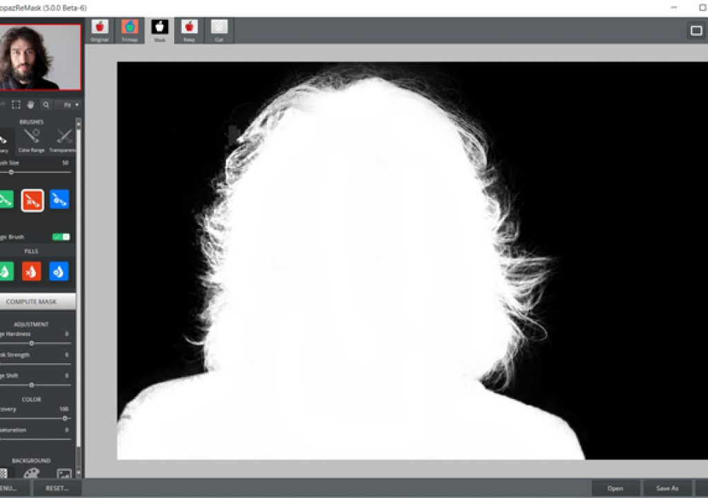 Topaz ReMask 5: an easy way to mask hair 1